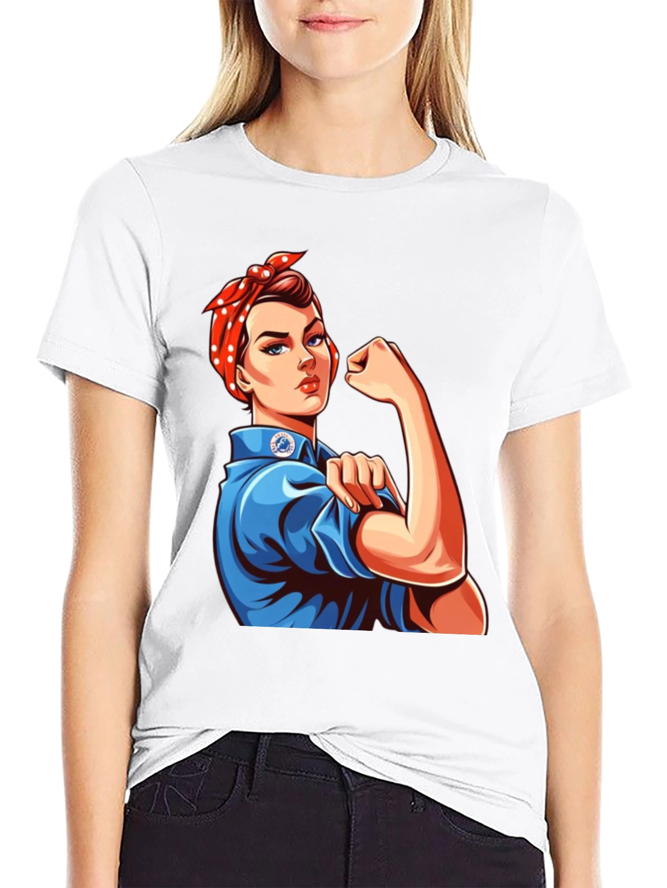Rosie Riveter Graphic Tee - Empowering Womens T-Shirt