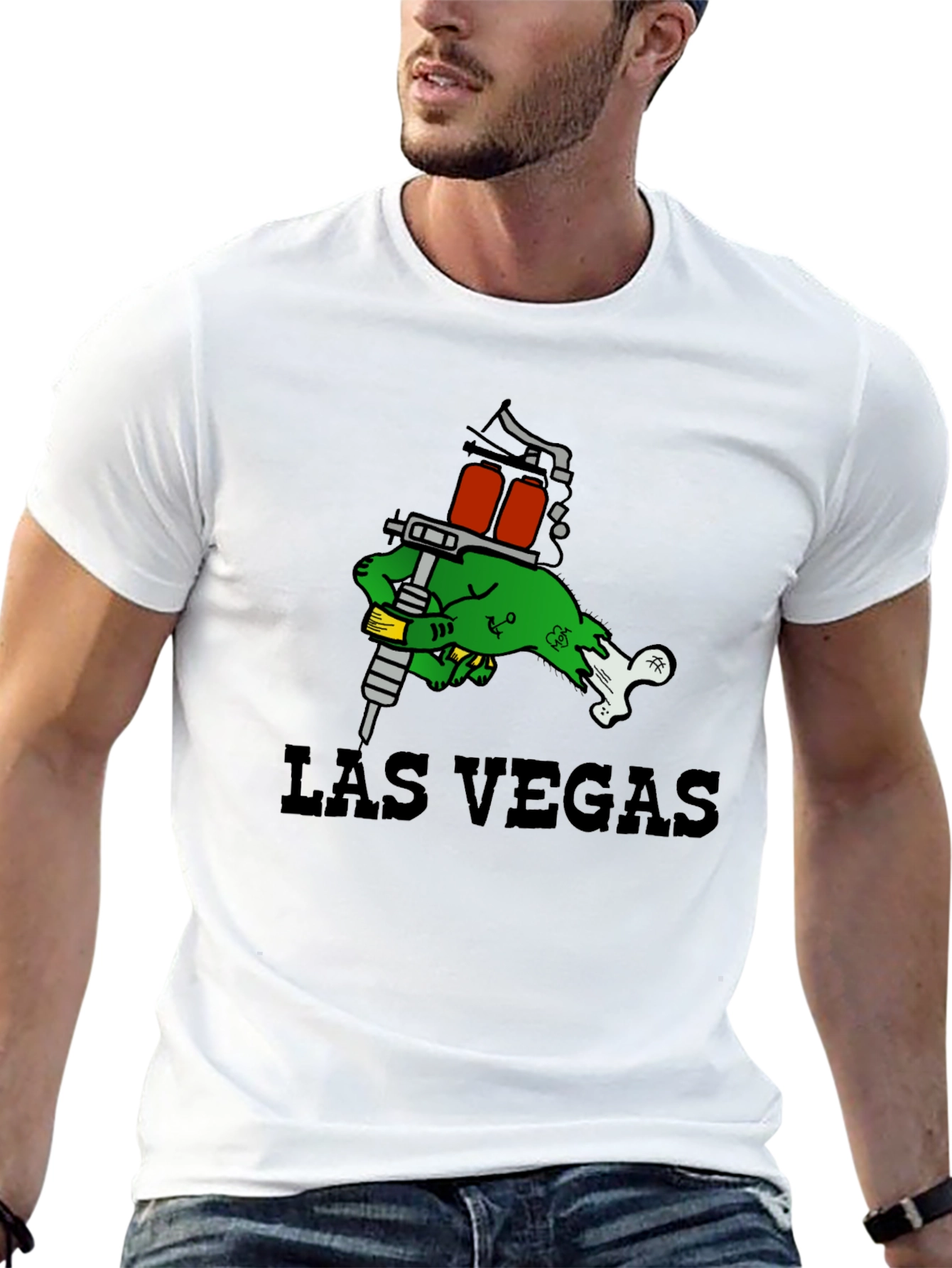 Las Vegas Tattoo Zombie Hand T-Shirt