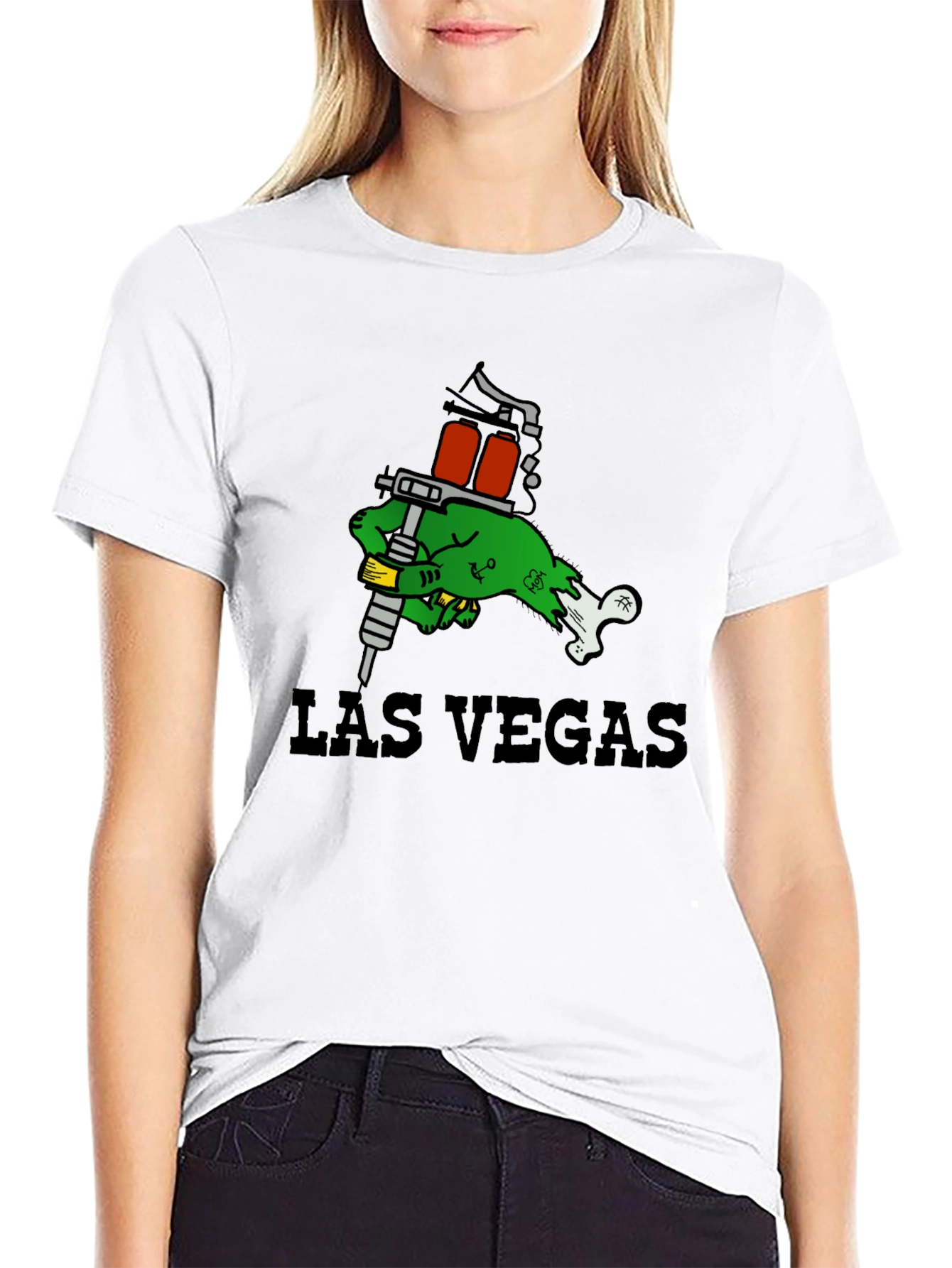 Las Vegas Tattoo Zombie Hand T-Shirt