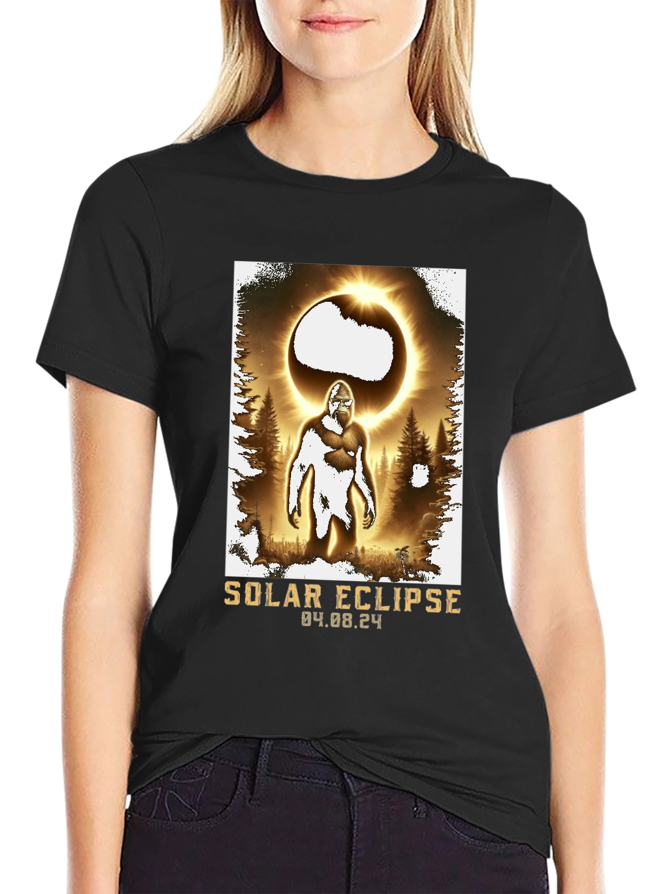 Solar Eclipse Bigfoot T-Shirt