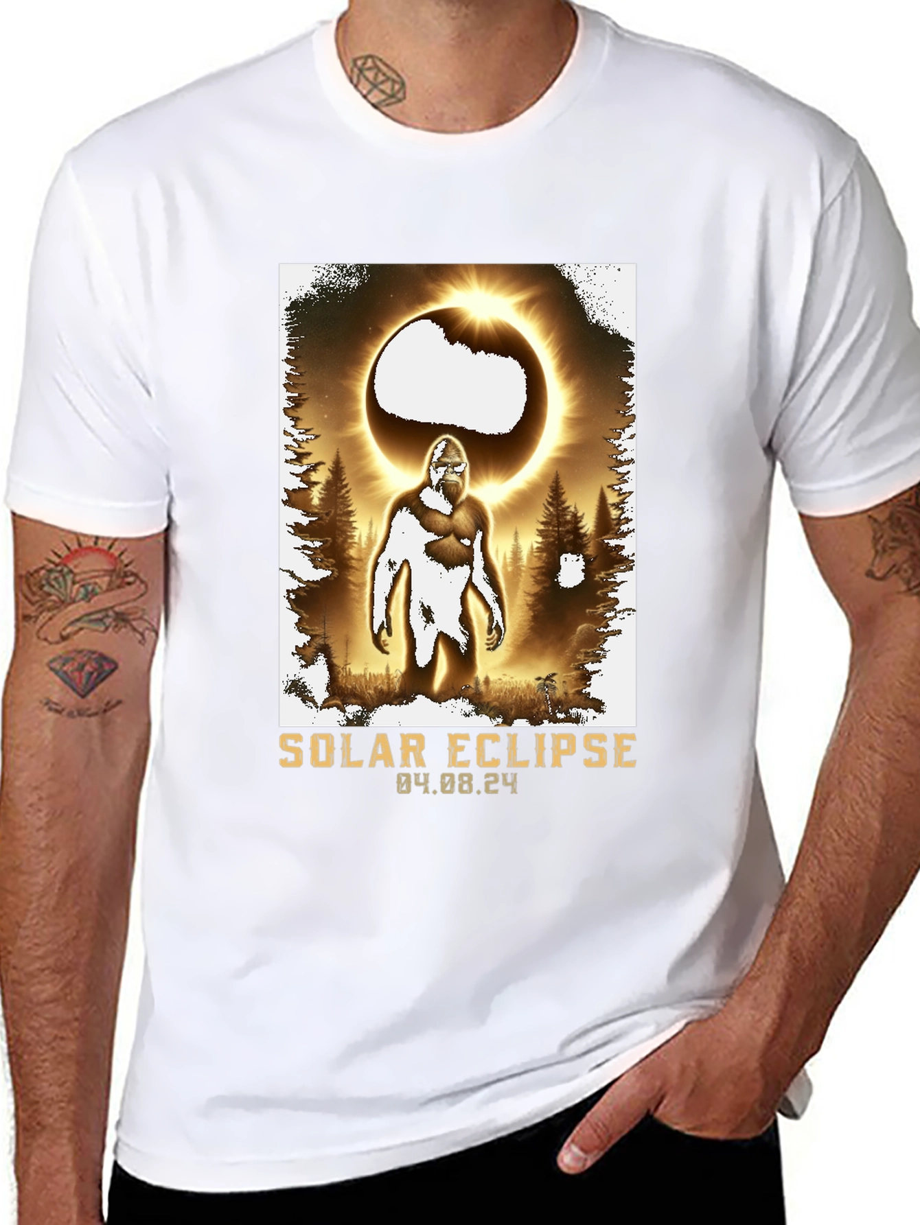 Solar Eclipse Bigfoot T-Shirt