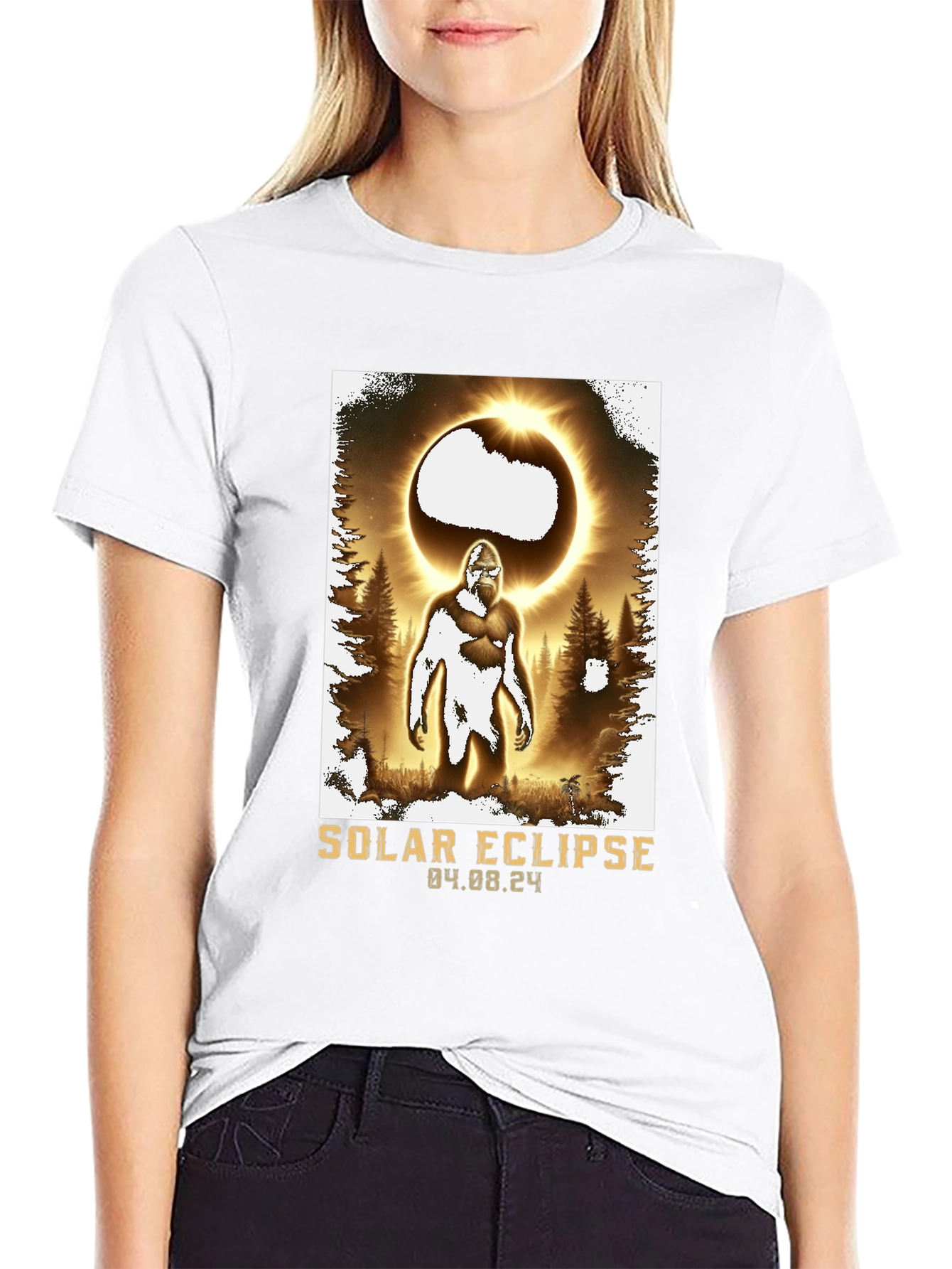 Solar Eclipse Bigfoot T-Shirt