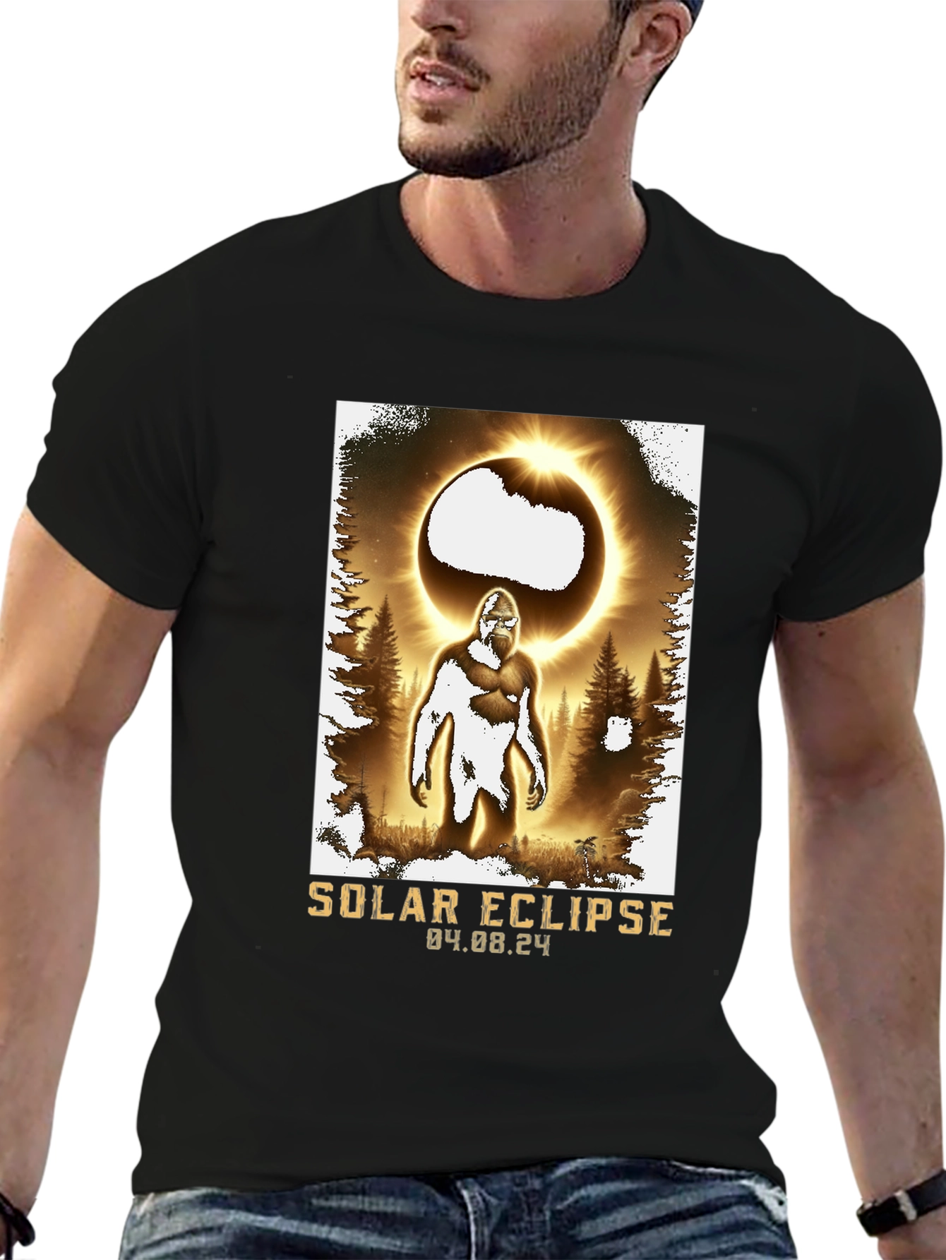 Solar Eclipse Bigfoot T-Shirt
