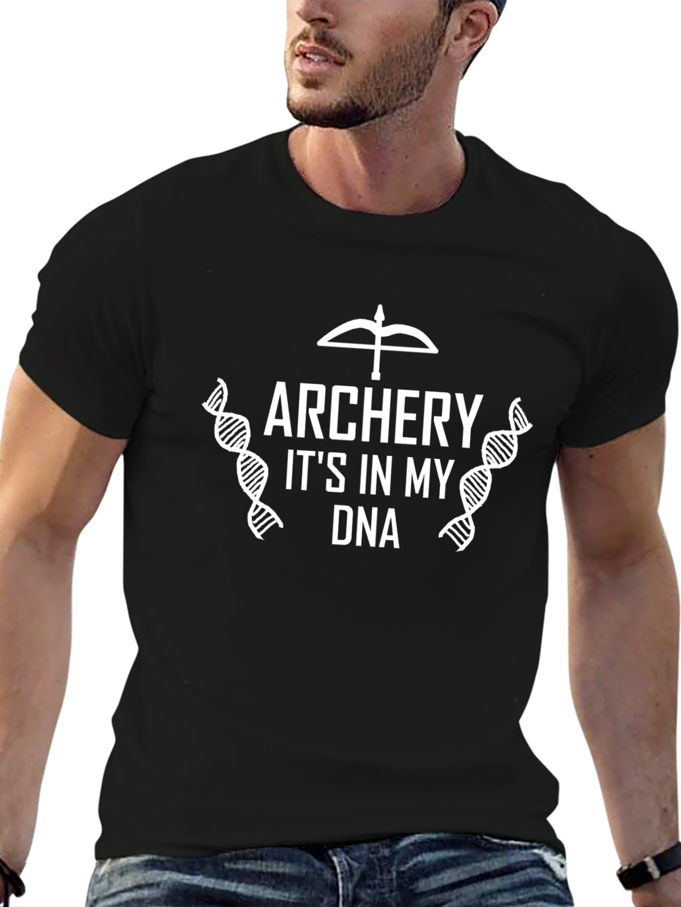 Archery DNA T-Shirt - Bow and Arrow Design