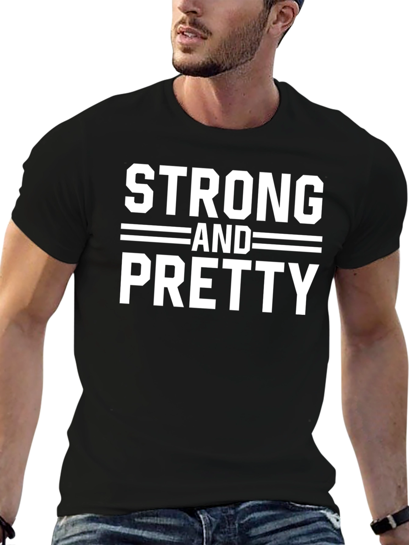 Strong and Pretty Black T-Shirt
