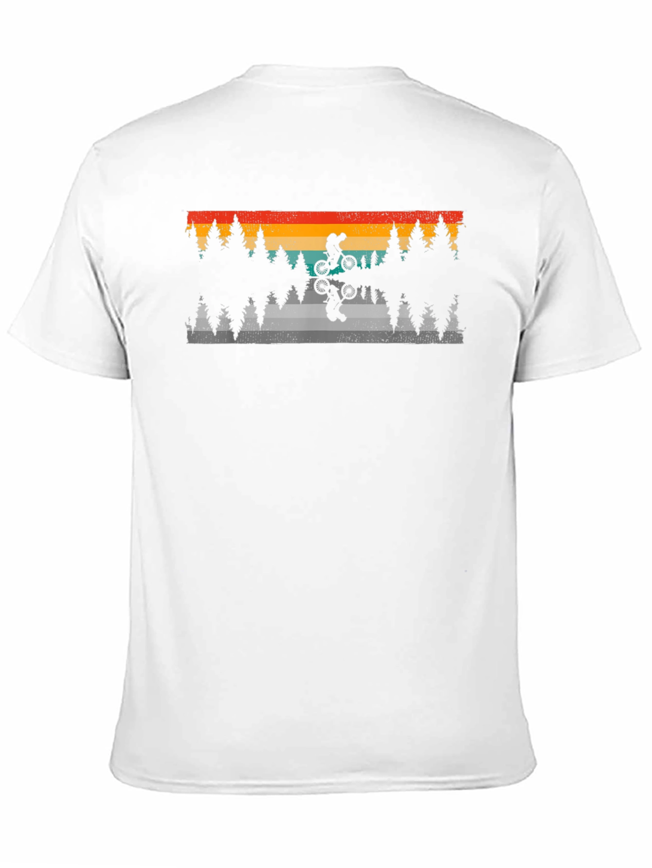 Retro Mountain Bike T-Shirt - Nature Adventure Style