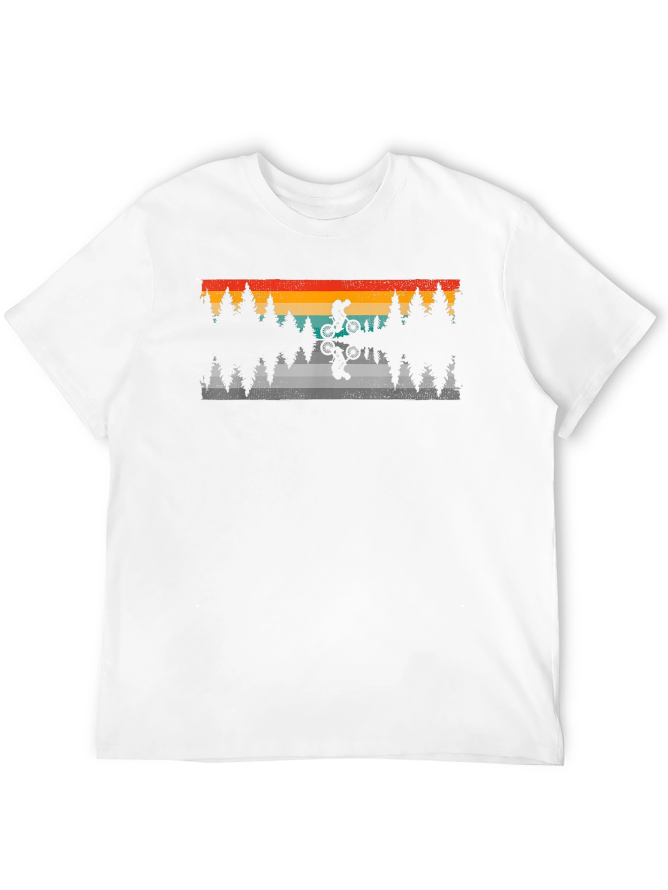 Retro Mountain Bike T-Shirt - Nature Adventure Style