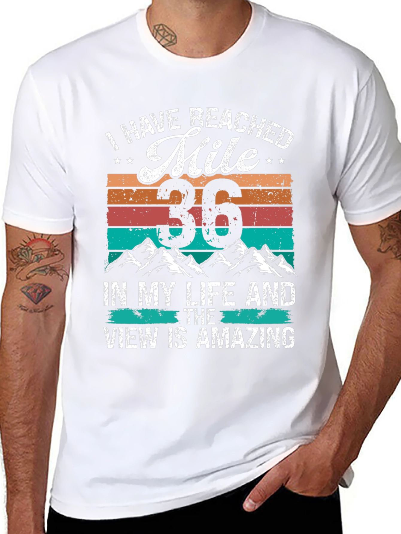 Reached Mile 36 Amazing View Graphic Tee