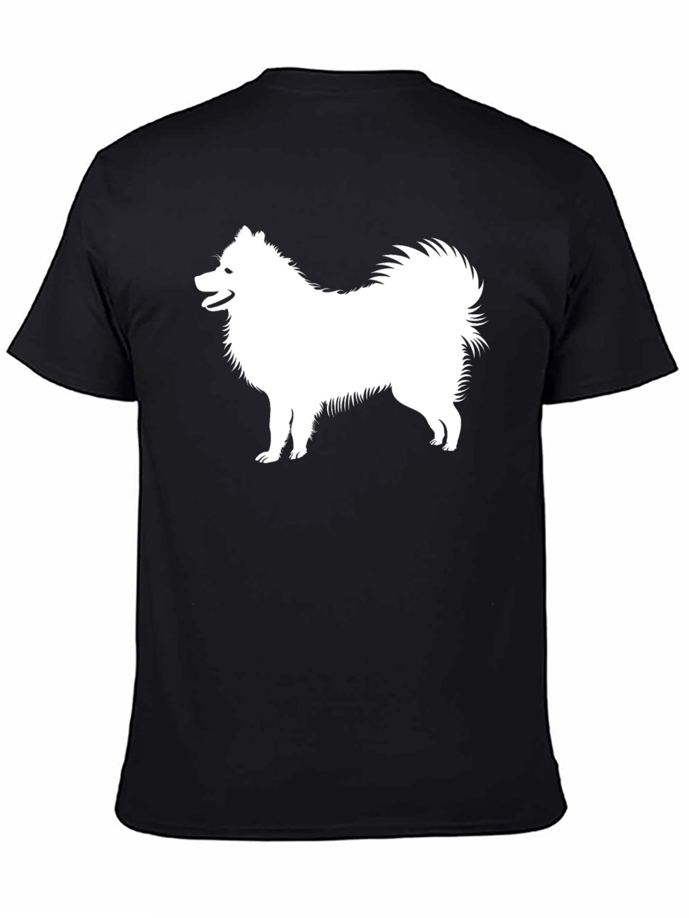 Black Dog Silhouette T-Shirt - Classic Crew Neck