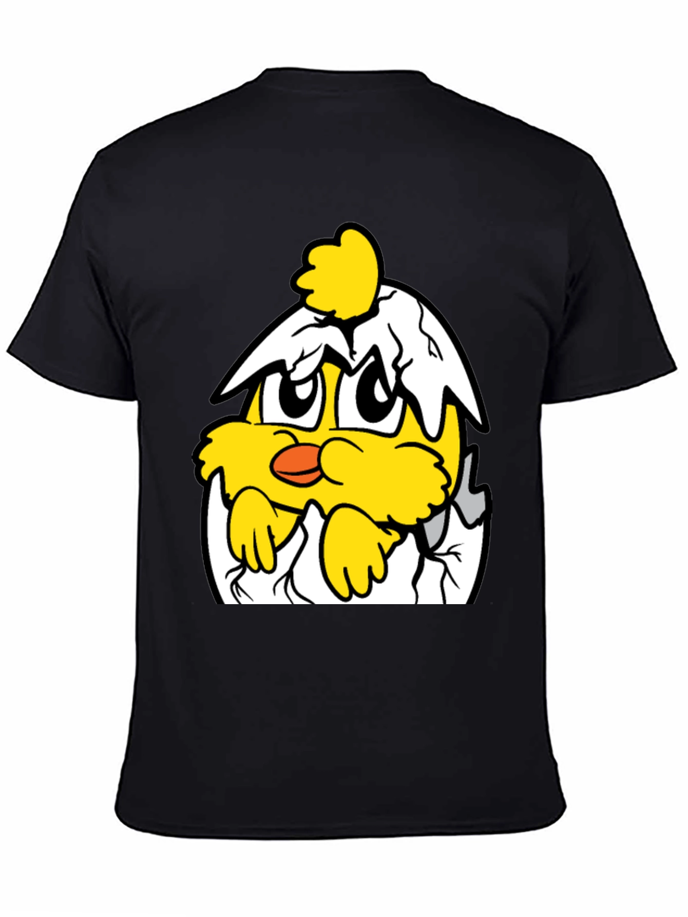 Funny Chick in Eggshell Graphic T-Shirt