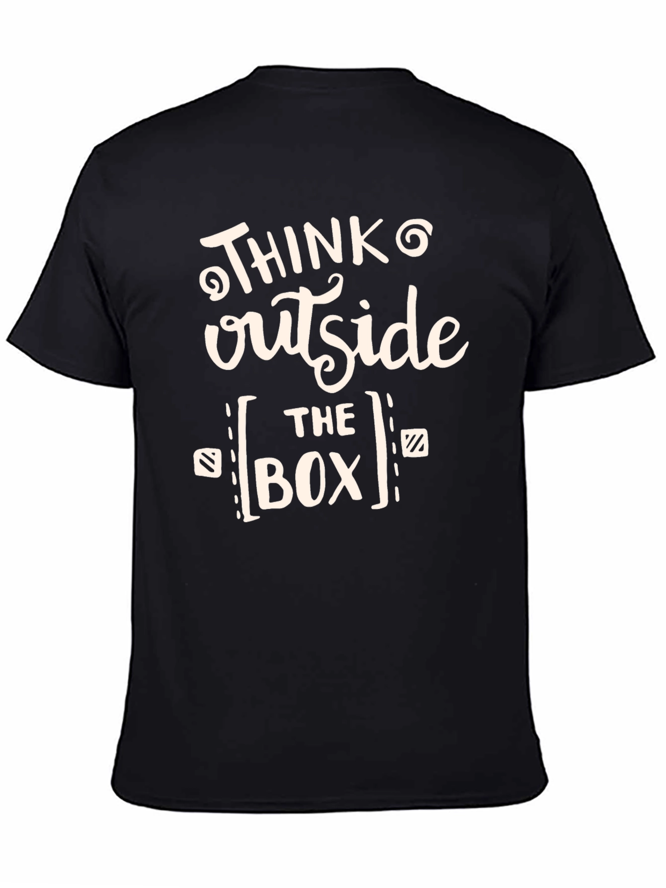 Think Outside the Box Graphic Tee - Black