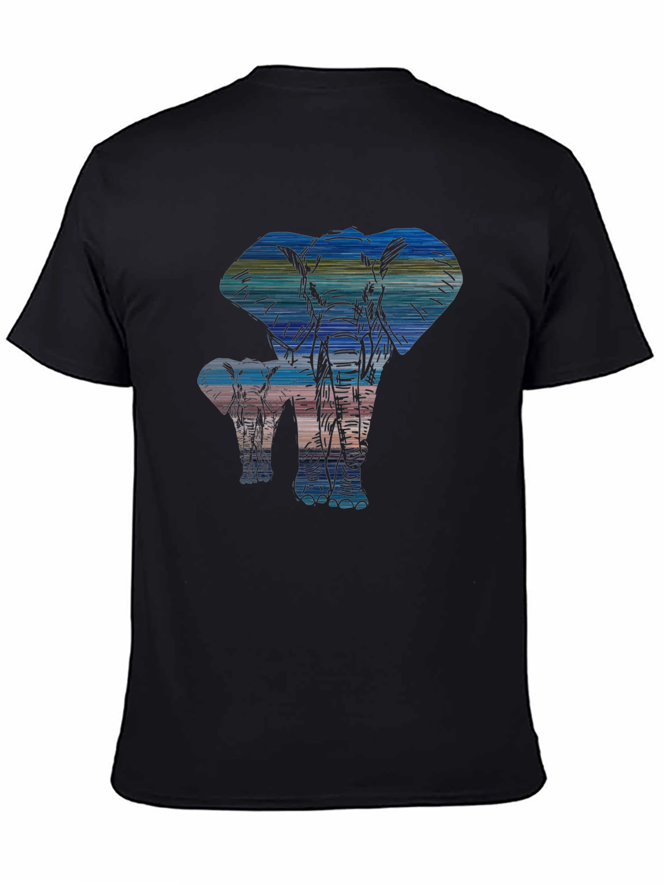 Elephant Silhouette Graphic Tee