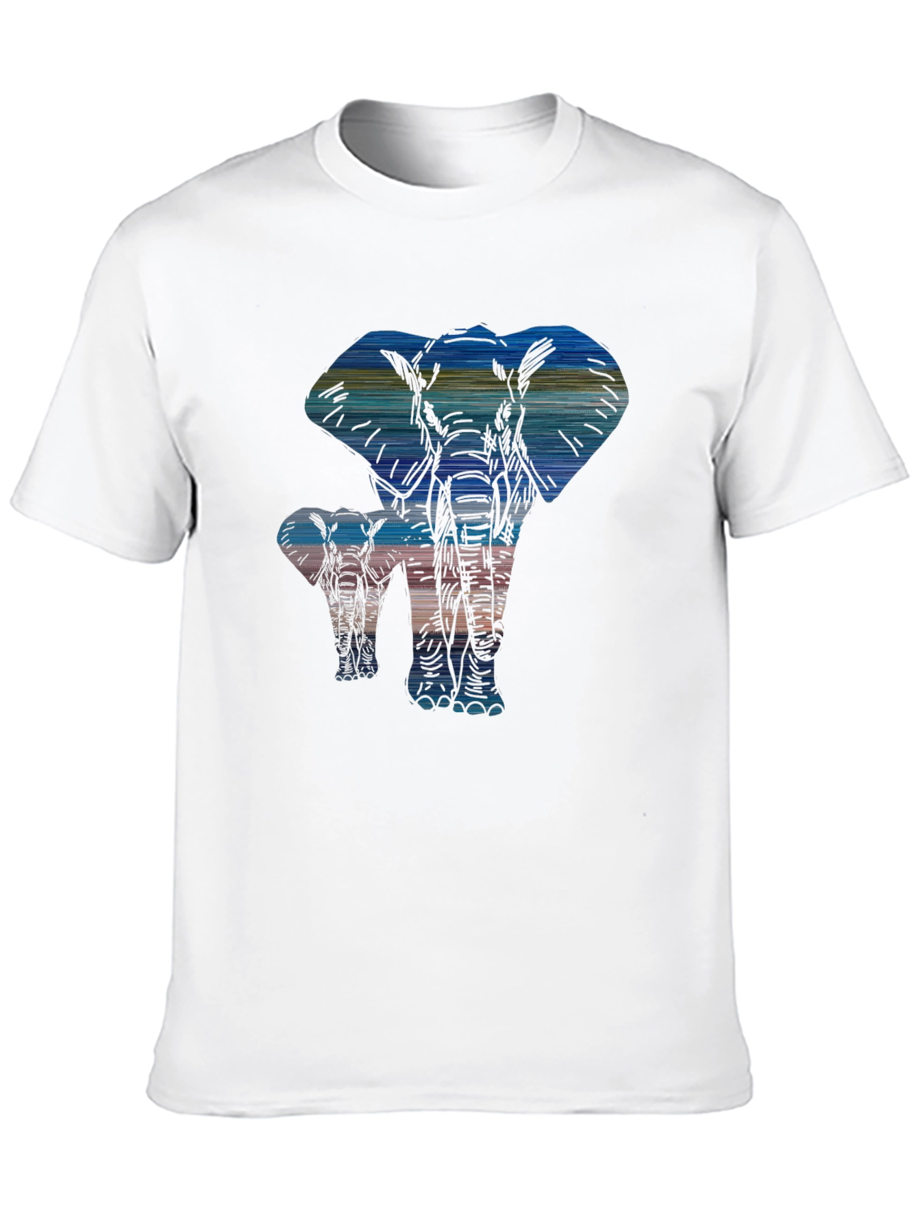 Elephant Silhouette Graphic Tee