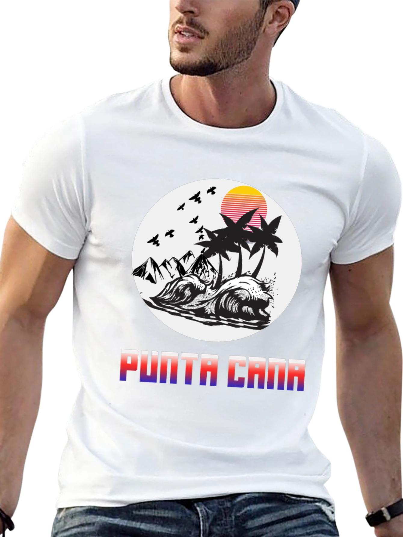 Punta Cana Tropical Graphic T-Shirt