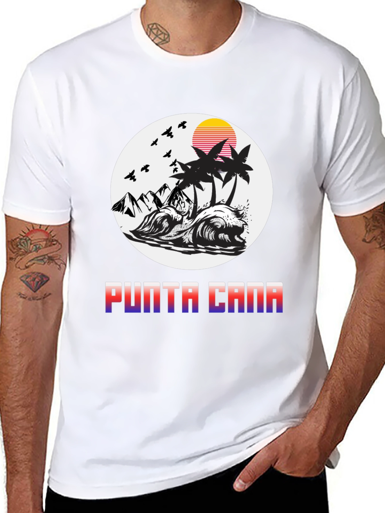 Punta Cana Tropical Graphic T-Shirt