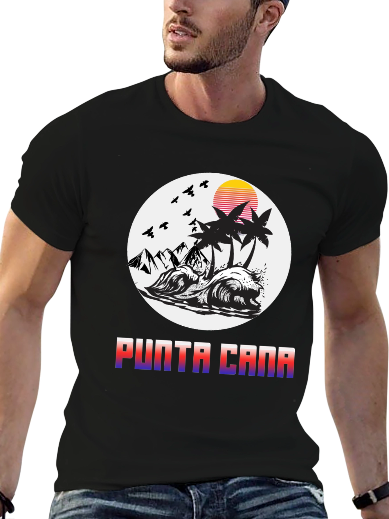 Punta Cana Tropical Graphic T-Shirt