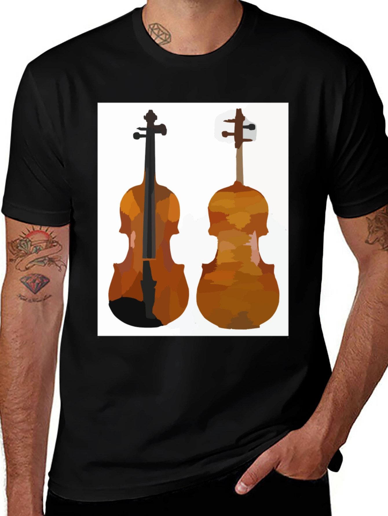 Violin Graphic Tee - Musicians Style