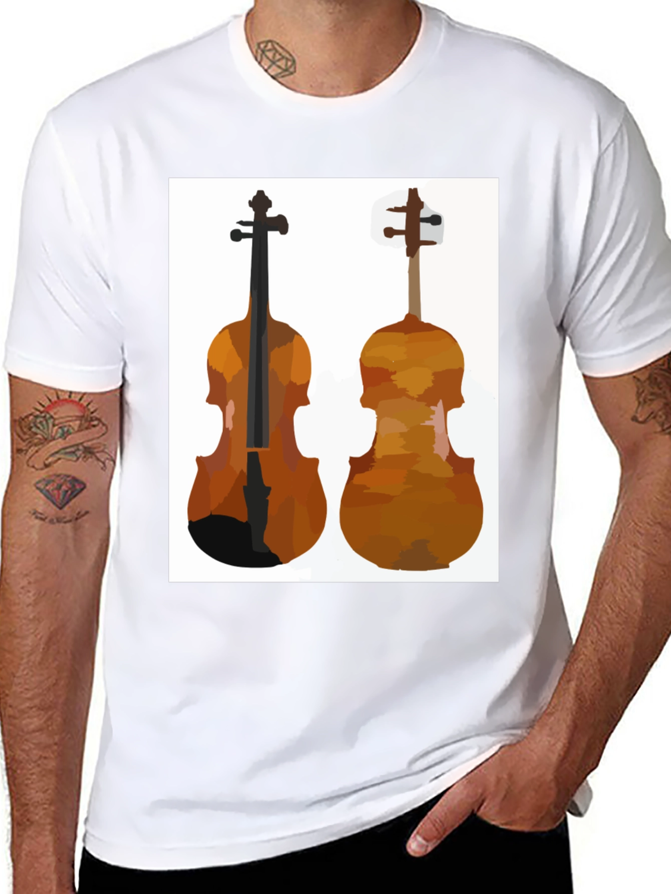 Violin Graphic Tee - Musicians Style