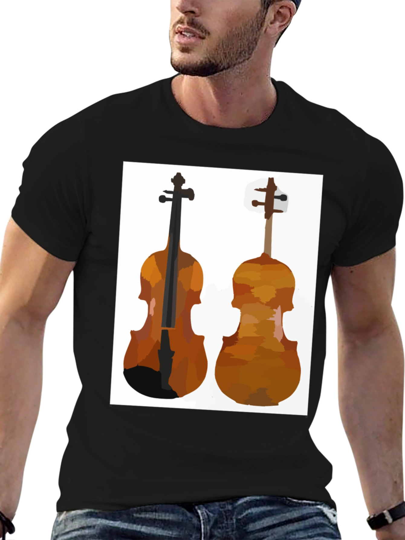 Violin Graphic Tee - Musicians Style