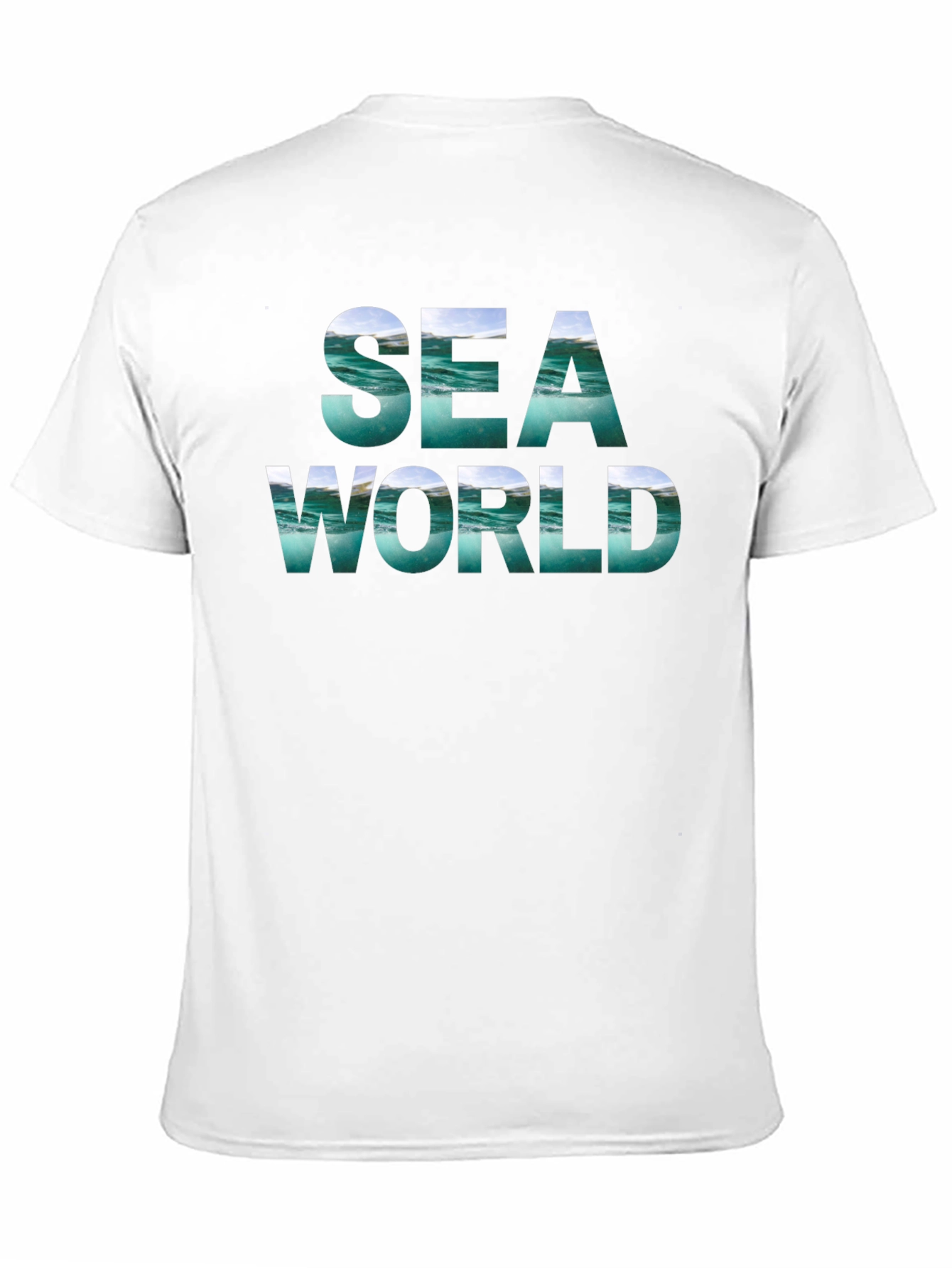 Sea World Graphic Tee - Black Cotton Blend