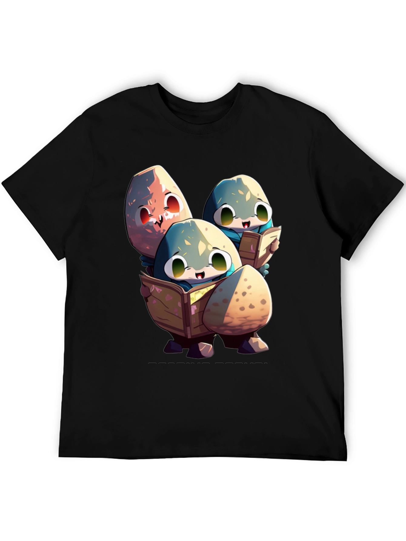 Cartoon Egg Reading T-Shirt
