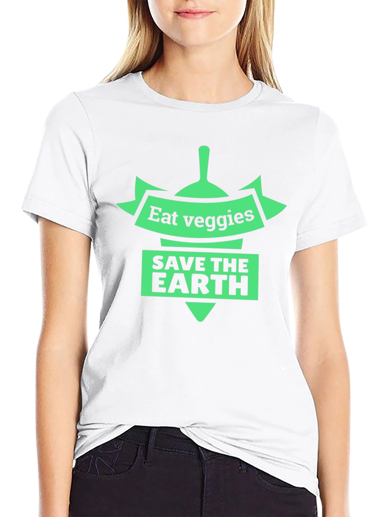 Eat Veggies Save The Earth Graphic Tee