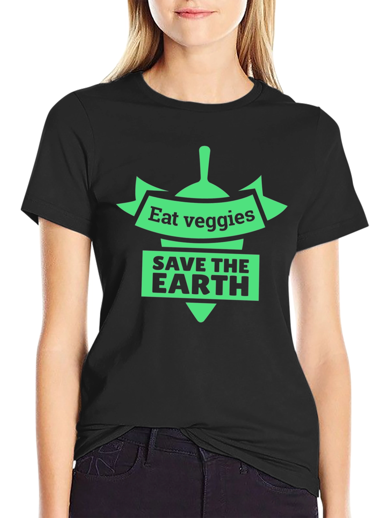 Eat Veggies Save The Earth Graphic Tee