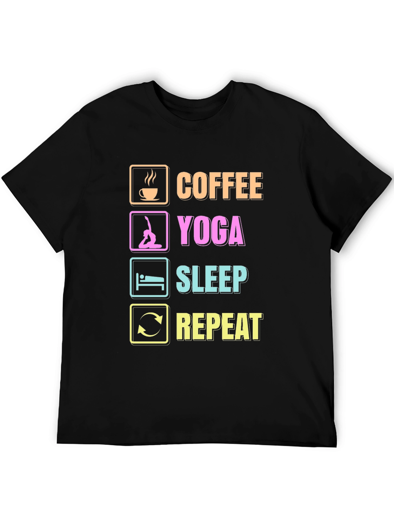Coffee Yoga Sleep Repeat T-Shirt
