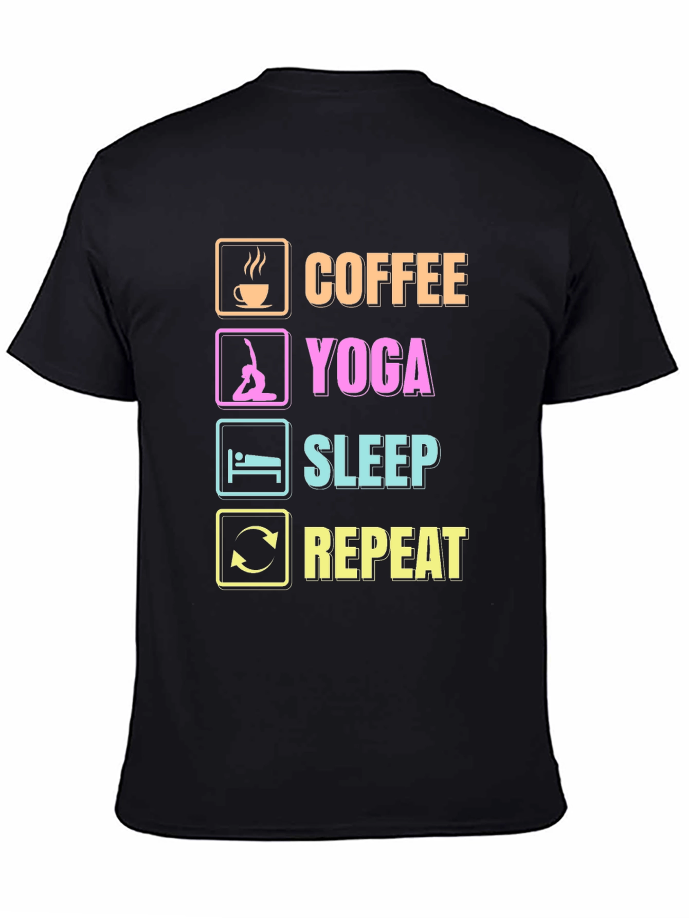 Coffee Yoga Sleep Repeat T-Shirt