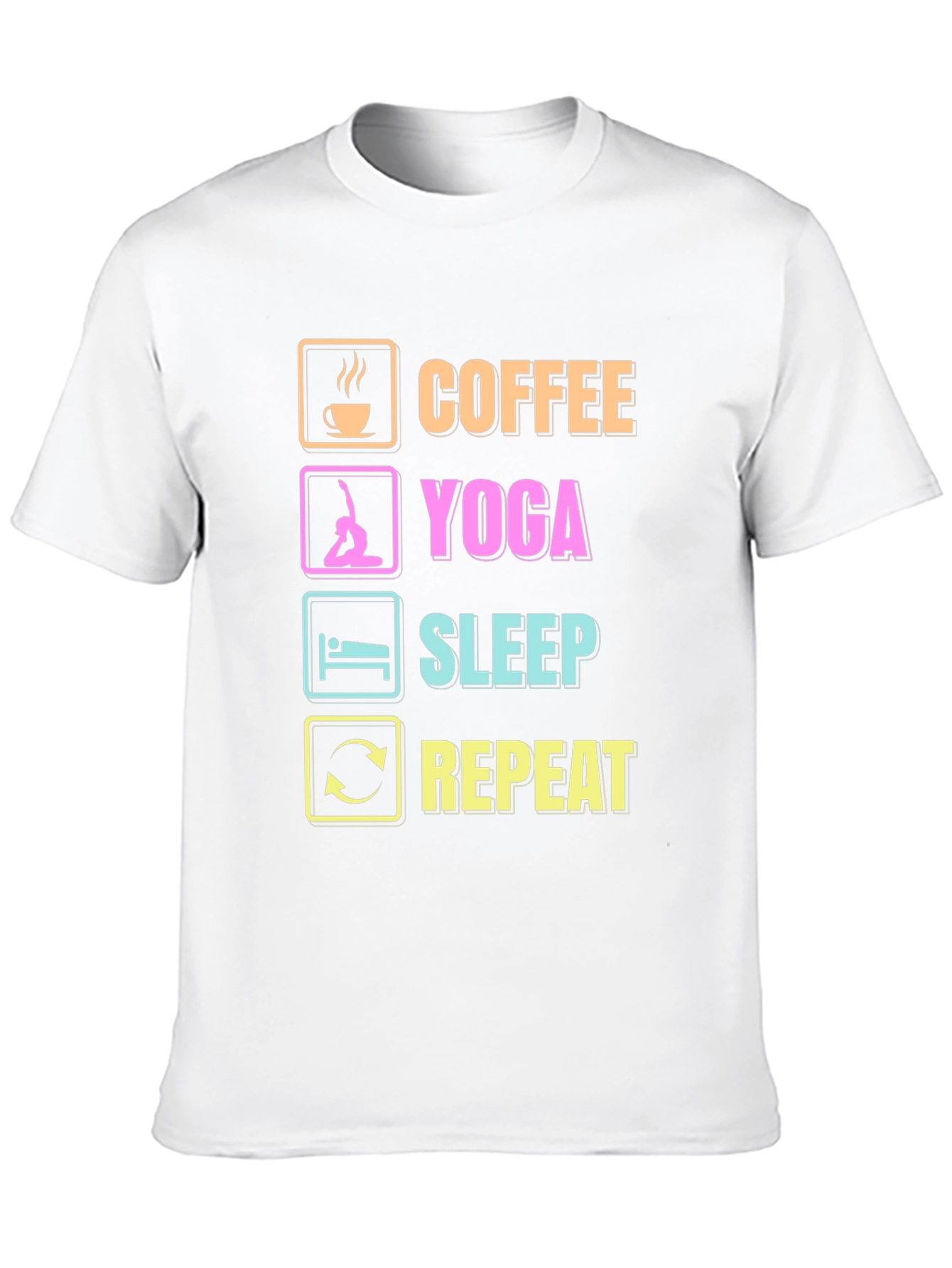 Coffee Yoga Sleep Repeat T-Shirt