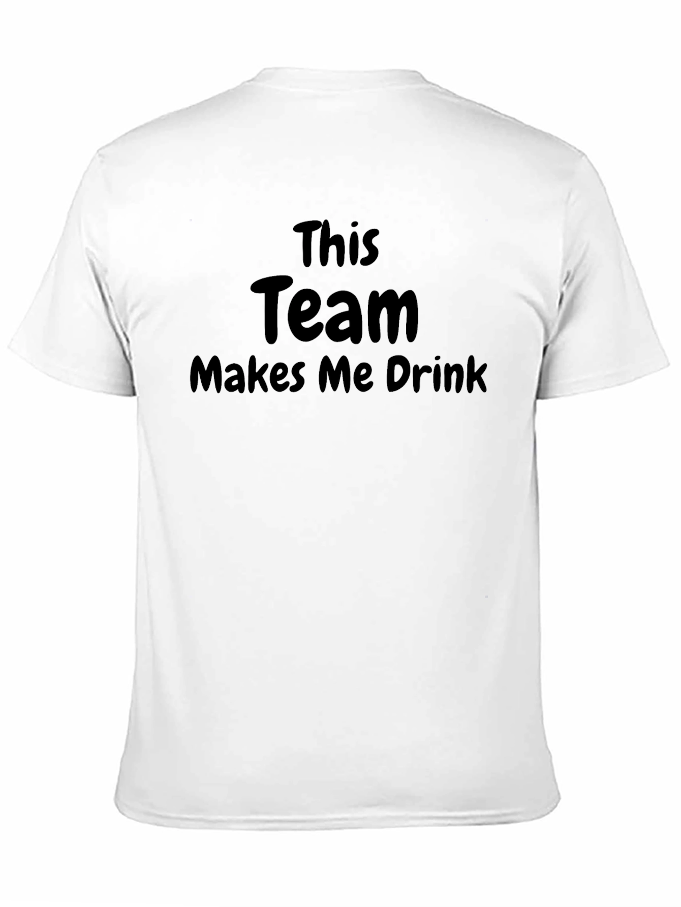 This Team Makes Me Drink Mens Black T-Shirt