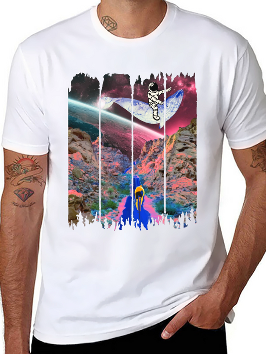 Astronaut Whale Ride Graphic Tee