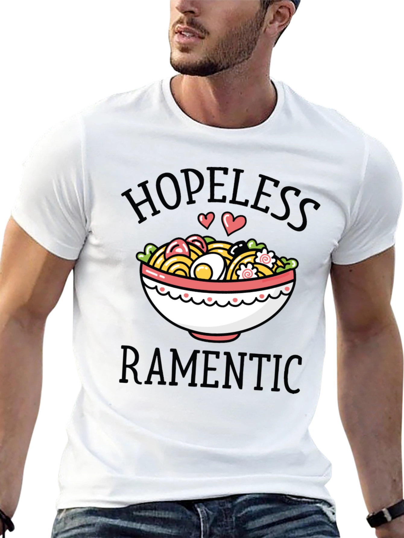 Hopeless Ramentic Graphic Tee - Ramen Lover Shirt