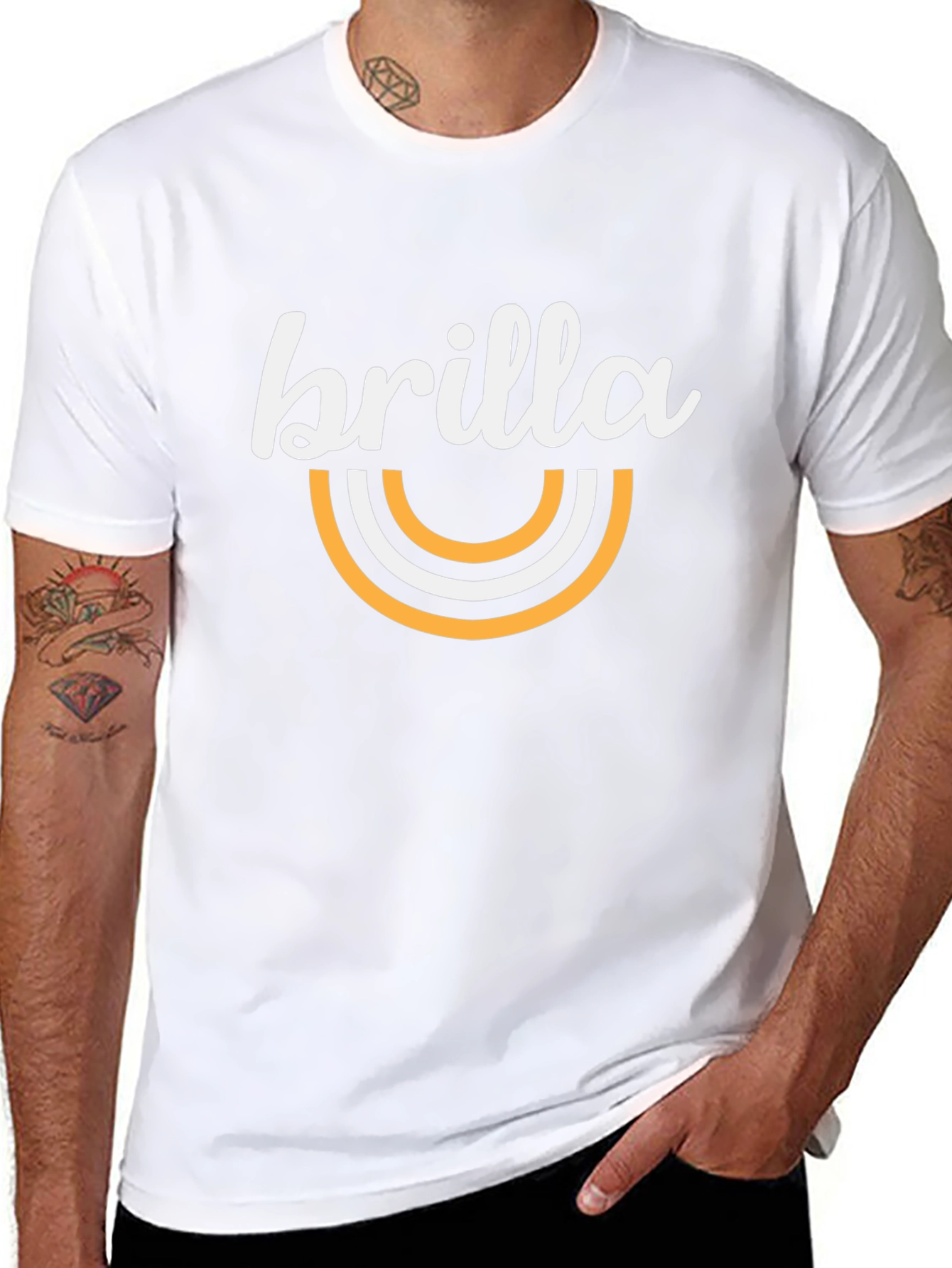 Brilla Graphic Tee - Stylish Black T-Shirt