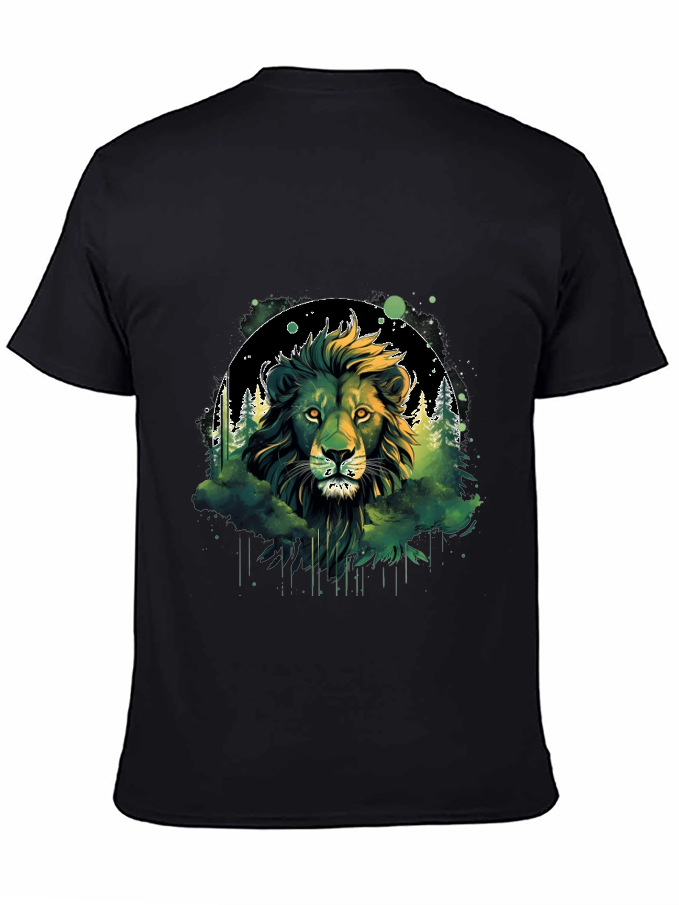 Lion Forest Graphic Tee - Wildlife Design