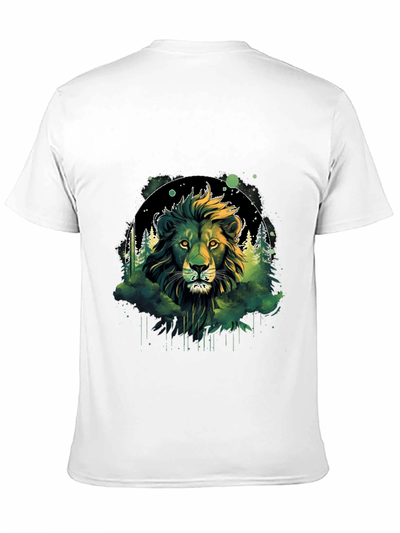 Lion Forest Graphic Tee - Wildlife Design