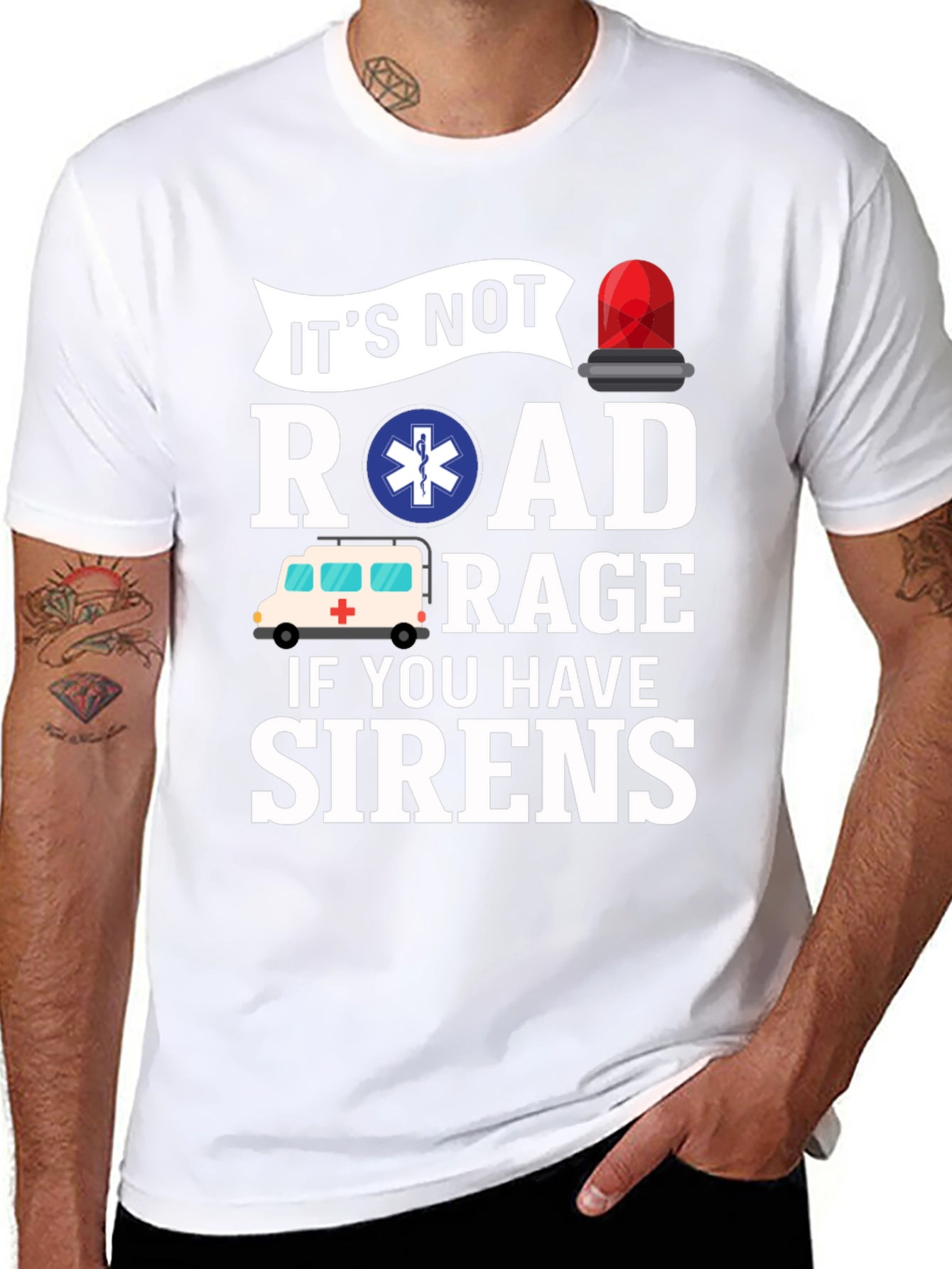 Funny EMT T-Shirt - Road Rage Sirens
