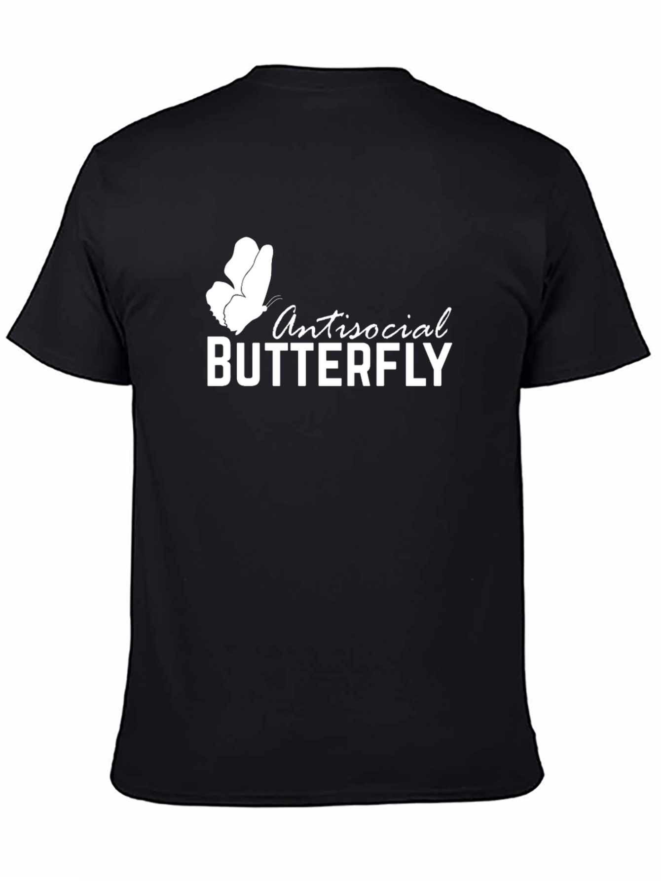 Antisocial Butterfly Graphic Tee - Black