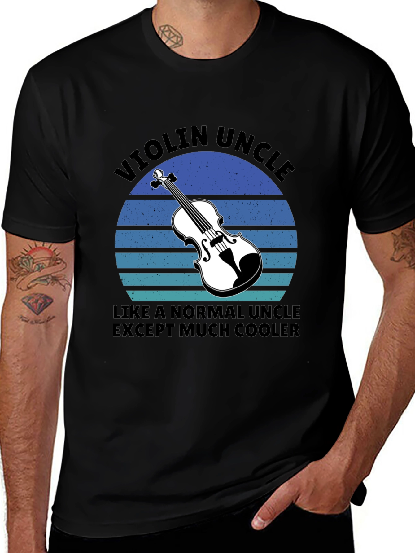 Violin Uncle T-Shirt - Cool Uncle Tee