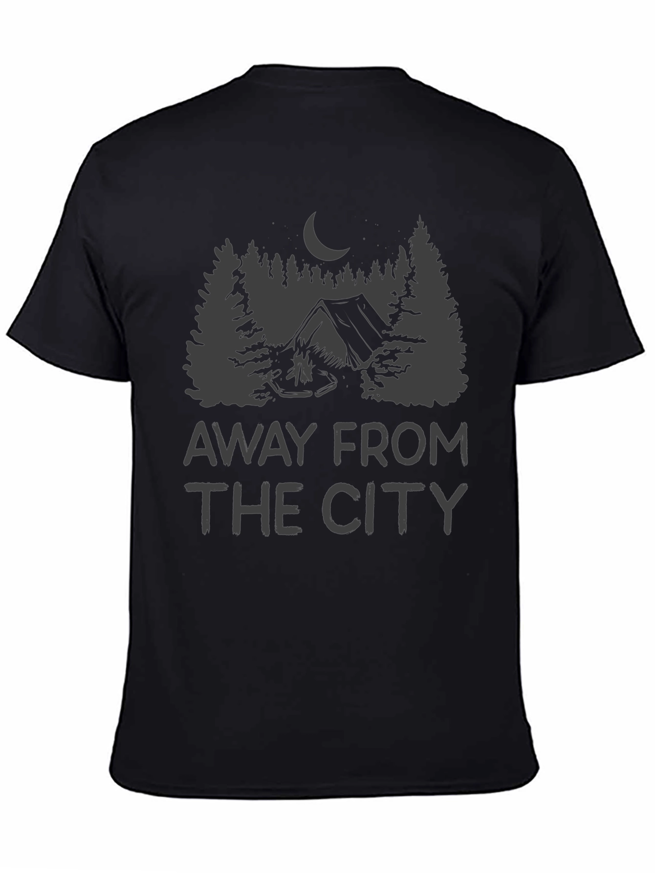 Away From the City Camping Graphic T-Shirt