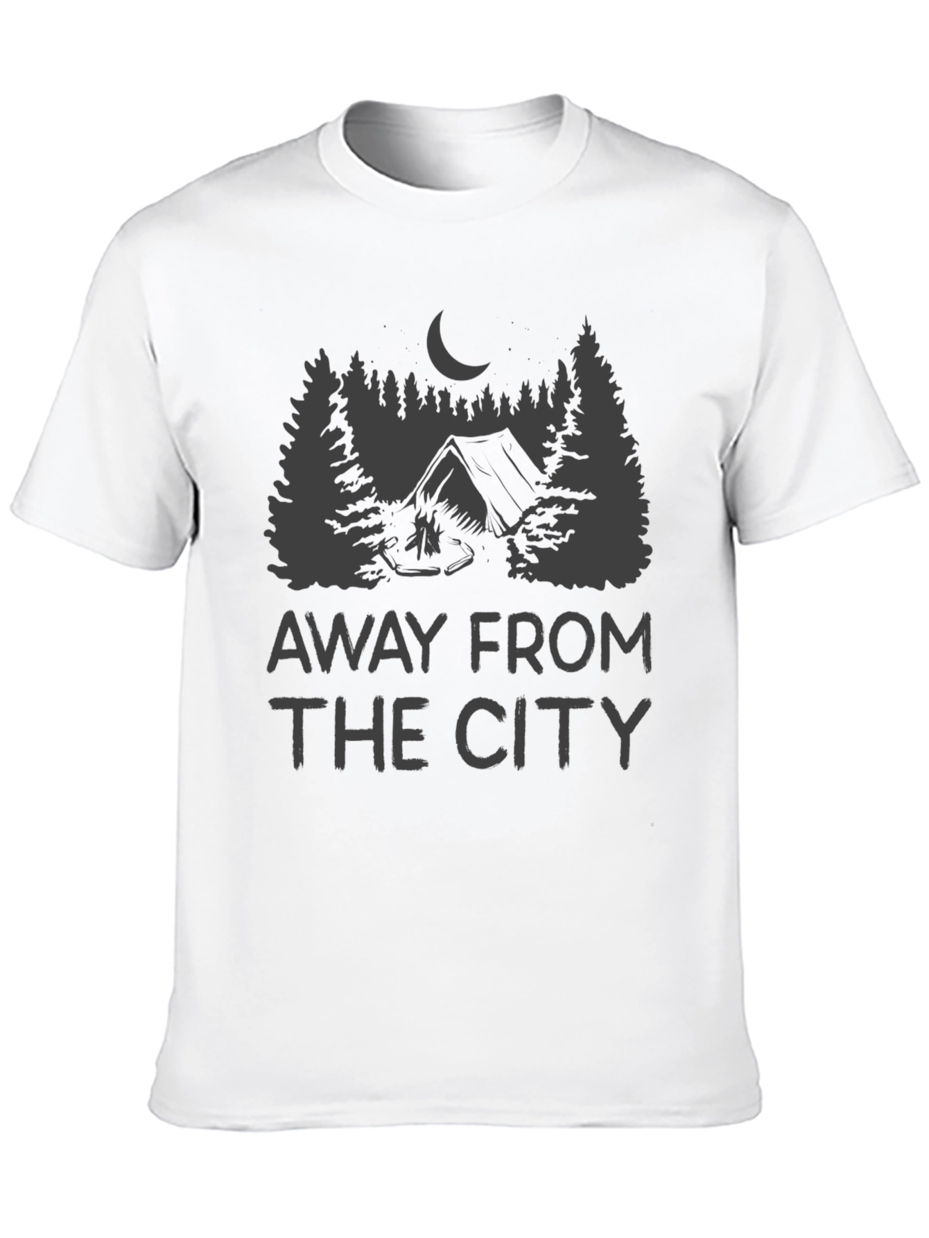 Away From the City Camping Graphic T-Shirt