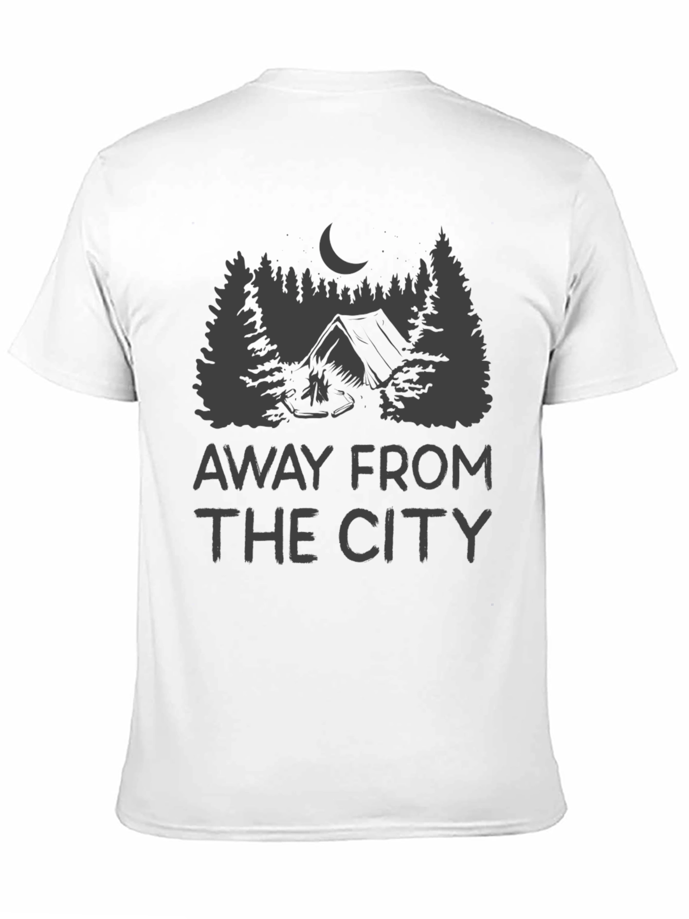 Away From the City Camping Graphic T-Shirt