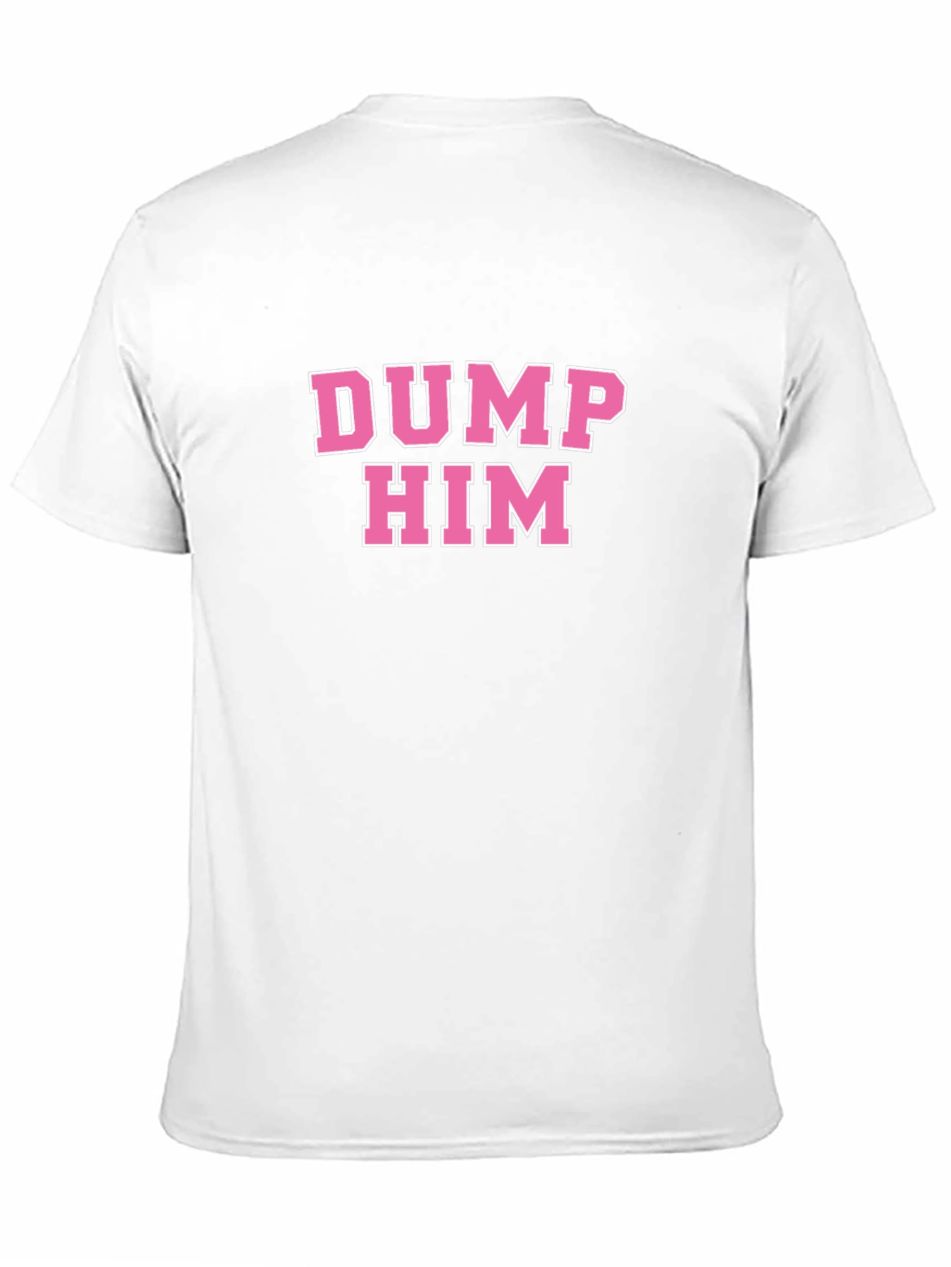 Dump Him Graphic Tee - Pink on Black