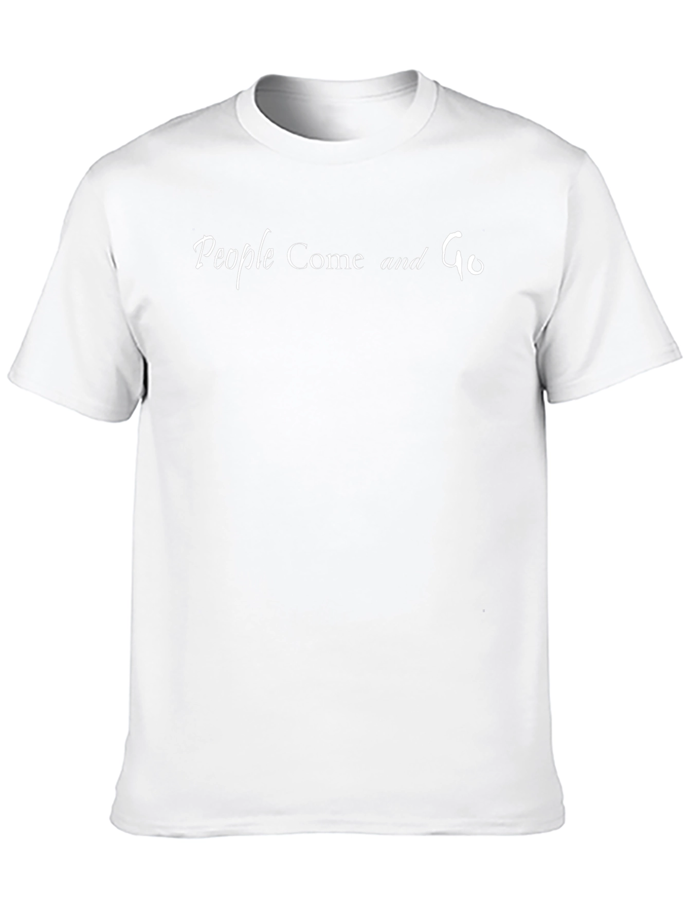 People Come and Go Black Graphic Tee