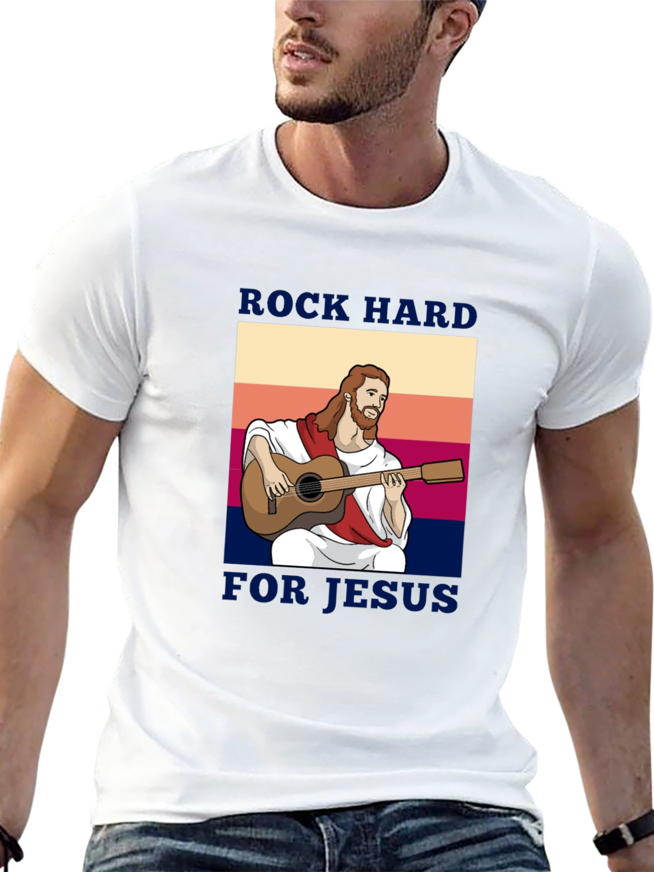 Rock Hard for Jesus Graphic Tee