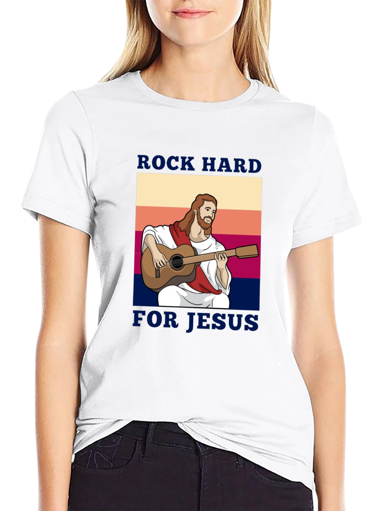Rock Hard for Jesus Graphic Tee