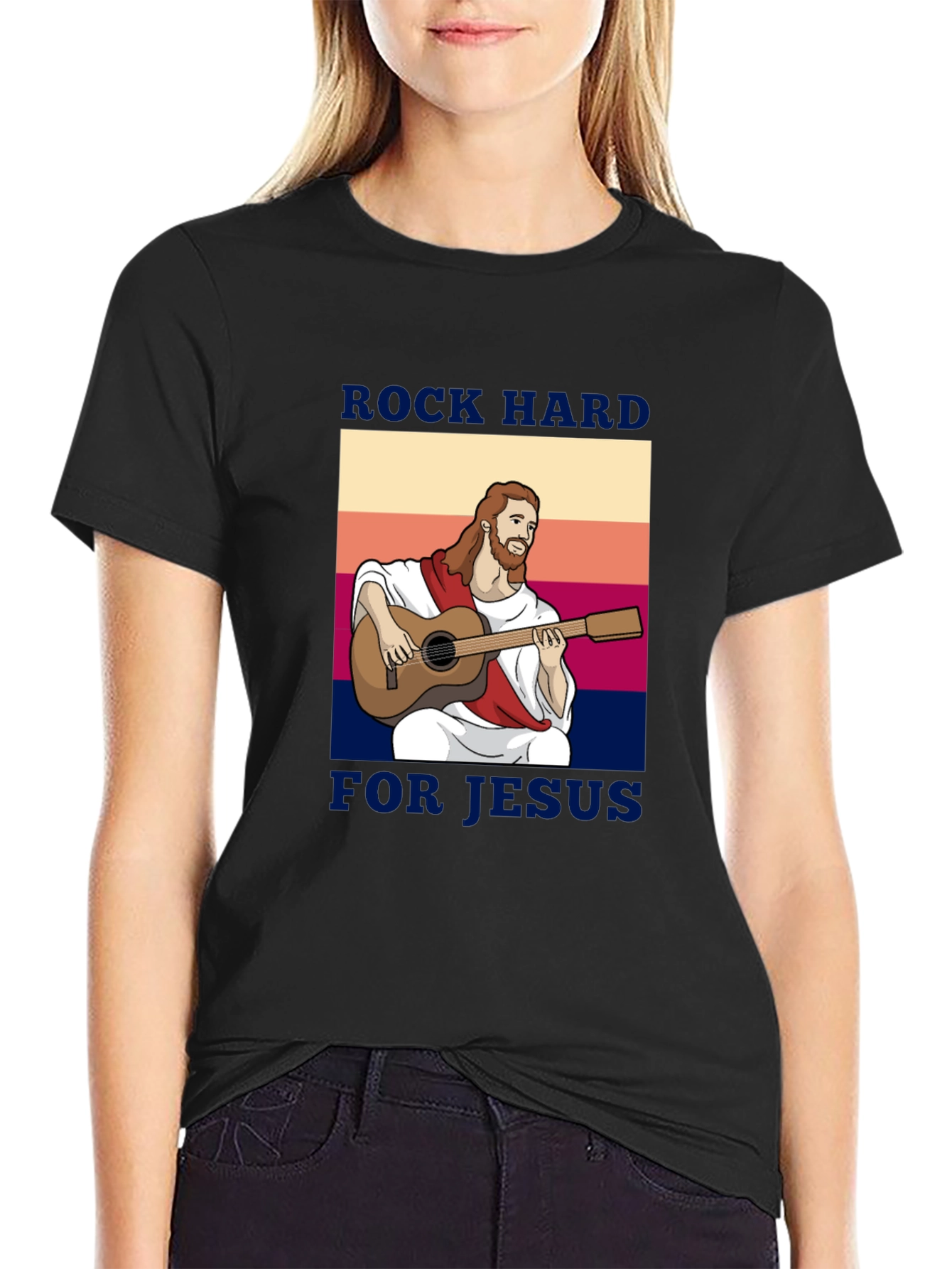 Rock Hard for Jesus Graphic Tee