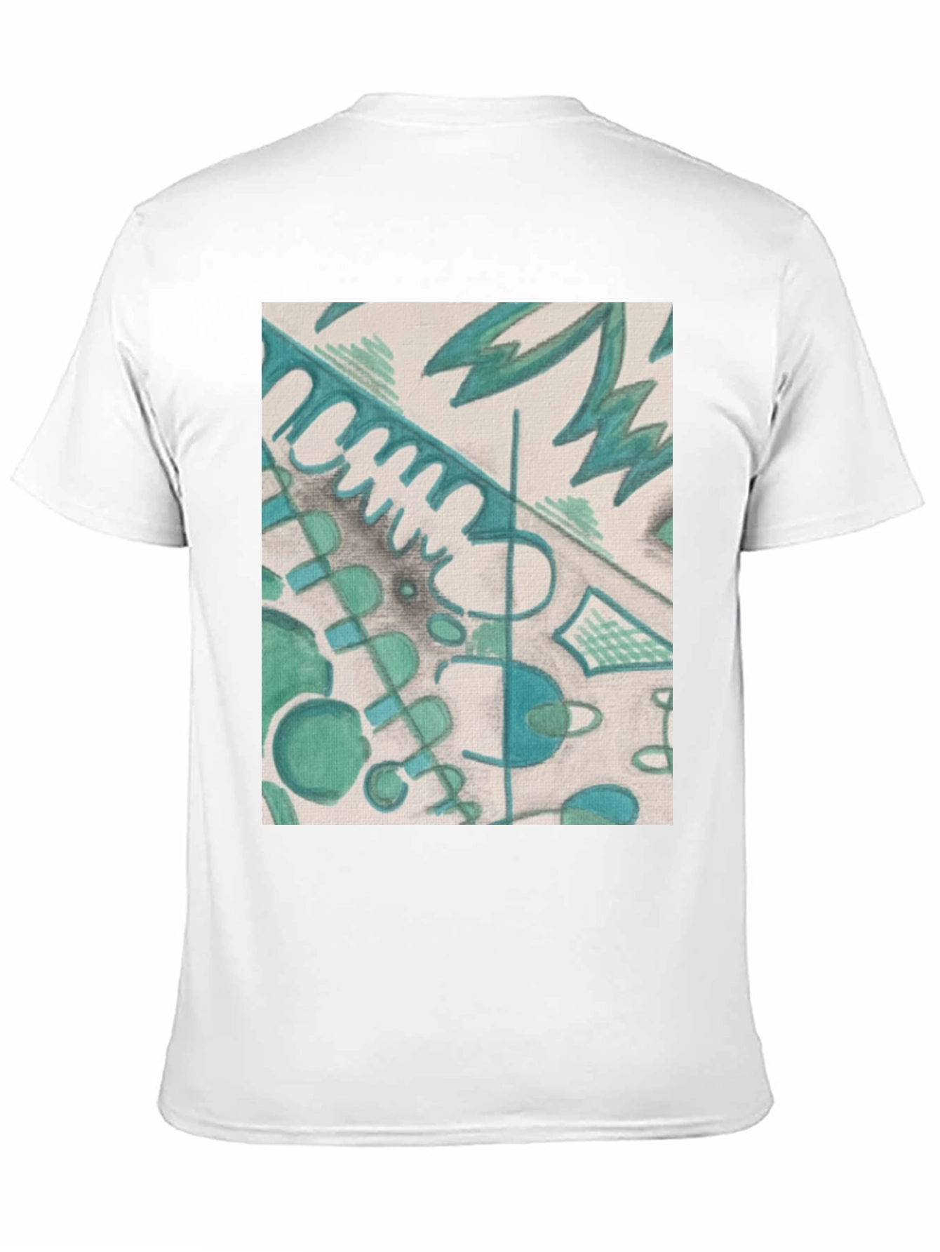 Abstract Art Graphic Tee - Stylish Black Unisex T-Shirt