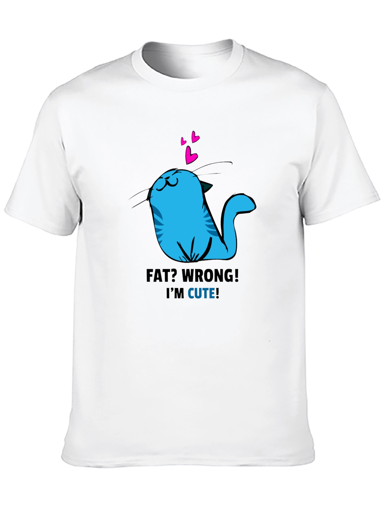 Cute Cat Graphic T-Shirt - Funny Kitten Tee