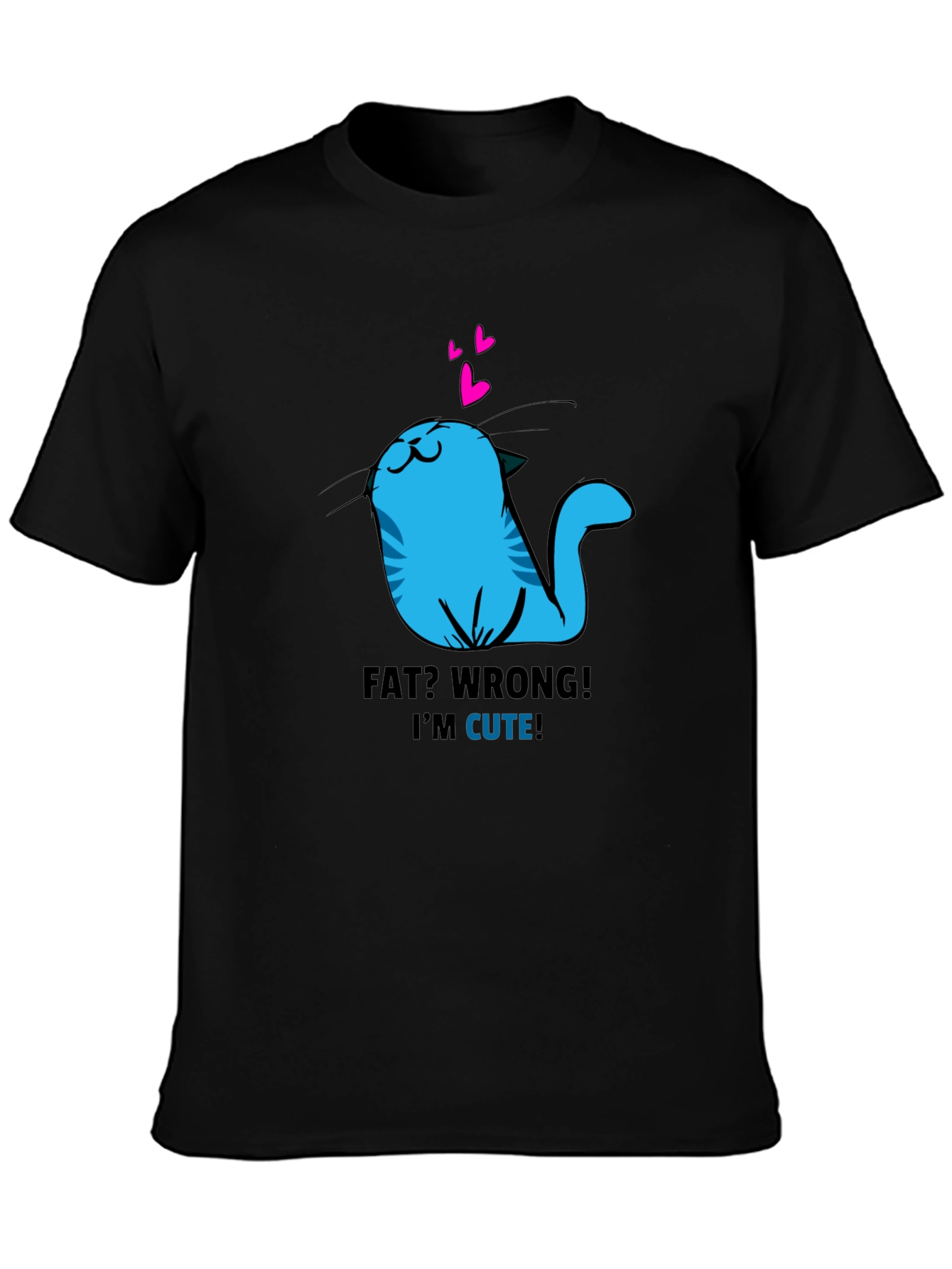 Cute Cat Graphic T-Shirt - Funny Kitten Tee